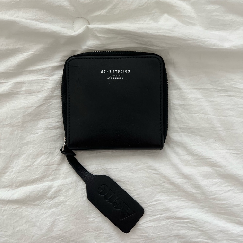 Acne Studios Black Zippered Wallet